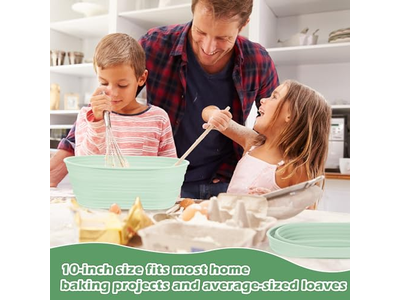 大型オーバルバスケット 小型パンミキシングボウル 木製生地発酵サワードウバネット