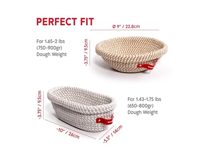 プラスチックパン発酵バスケット ノーニード大型シリコンDIYライナー ブラウン