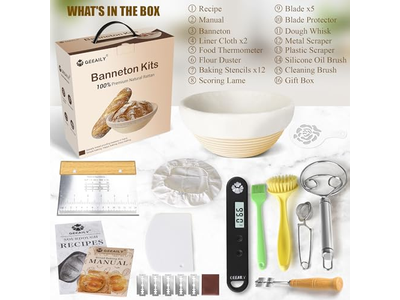 シリコンパン発酵バスケット ピンク サワードウライナー 楕円形セット DIY天然ラタン