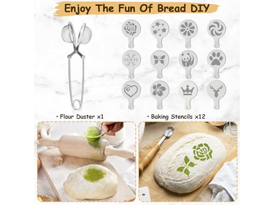 シリコンパン発酵バスケット ピンク サワードウライナー 楕円形セット DIY天然ラタン