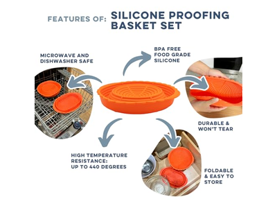 シリコンパン焼きバスケット サワードウギフトバスケット マフィンとクッキー付き