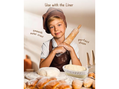 シリコンパン予備発酵バスケット 大型バスケットセット 丸型バネット