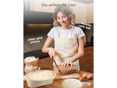 シリコンパン予備発酵バスケット 大型バスケットセット 丸型バネット