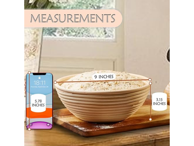 パン発酵バスケット サワードウ発酵バスケット ライナー付き