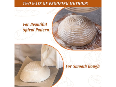 生地発酵用プラスチックバスケット 楕円織りブレッドバスケット