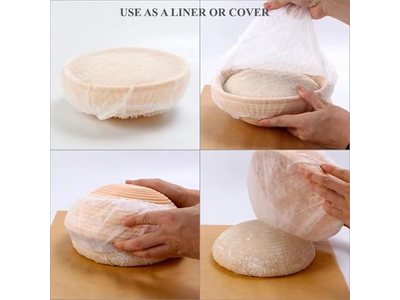 発酵バスケット ラメ 13cm ライナー付きパン発酵バスケット 9インチ楕円長方形