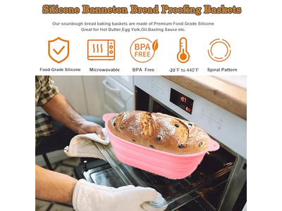発酵バスケット リネン 5インチ小型 10インチ楕円パン発酵バスケット
