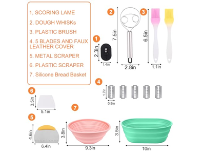 発酵バスケット プラスチックラタンパンセット スターター容器 発酵ブルー