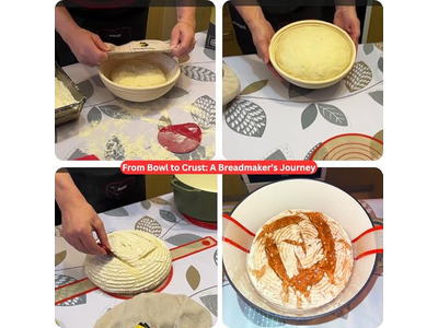 発酵バスケットセット 2個 丸型と楕円形 3ピースパン発酵バスケット 5ピースホットセール