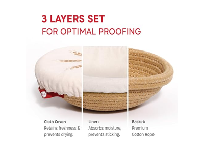 ラタンブレッドバスケット パン発酵バスケット ベーカリー用品